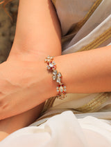 Trivene Tyaani kundan bracelet