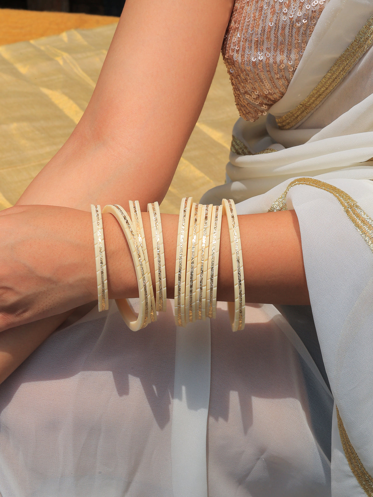 Charvi Bangles With Gliter