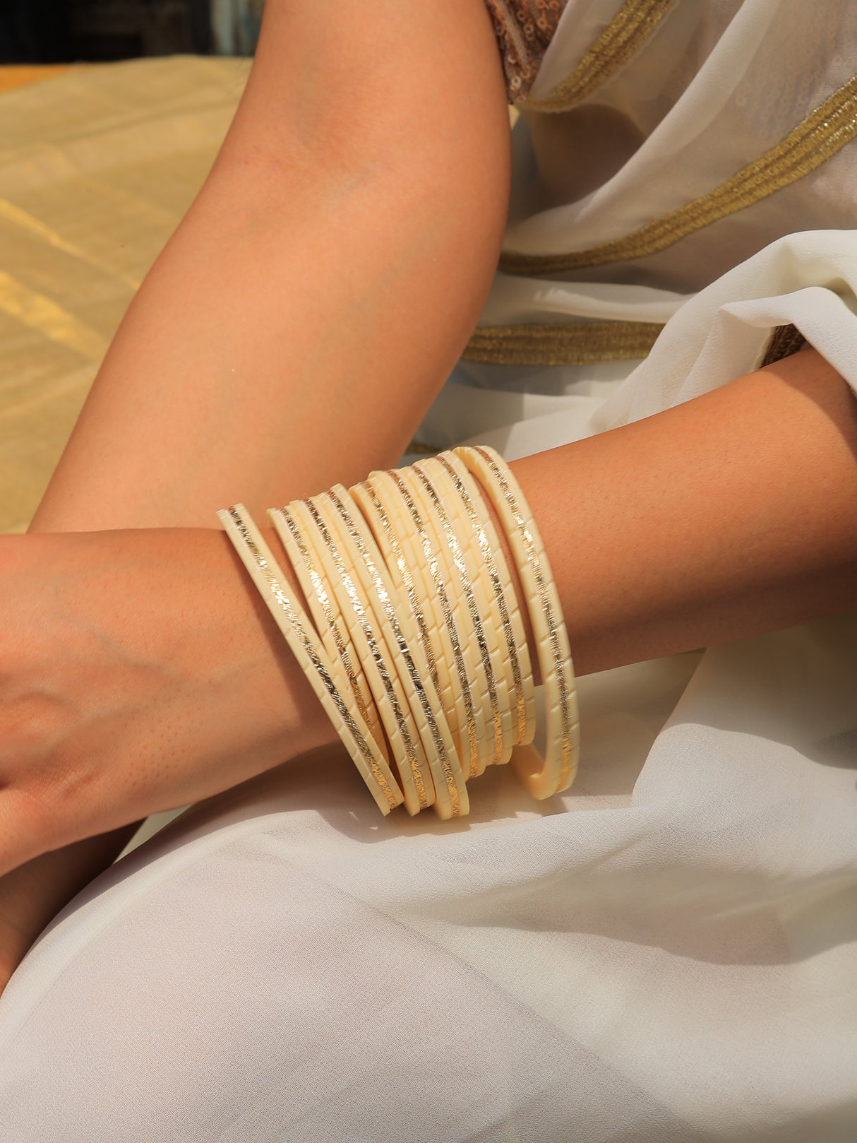 Charvi Bangles With Gliter