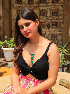 Shreya Artificial stone necklace set