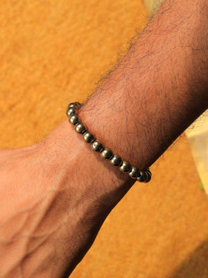 Unisex Money Magnet Bracelet (Golden Hematite Pyrite)