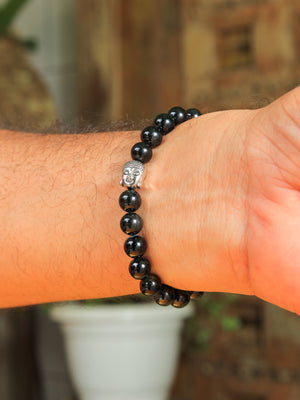 Unisex Anxiety Reliever Black Tourmaline Bracelet – Protection & Positivity