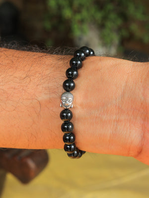 Unisex Anxiety Reliever Black Tourmaline Bracelet – Protection & Positivity