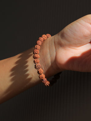 Unisex Peace & Protection (5 Mukhi Rudraksha Bracelet)