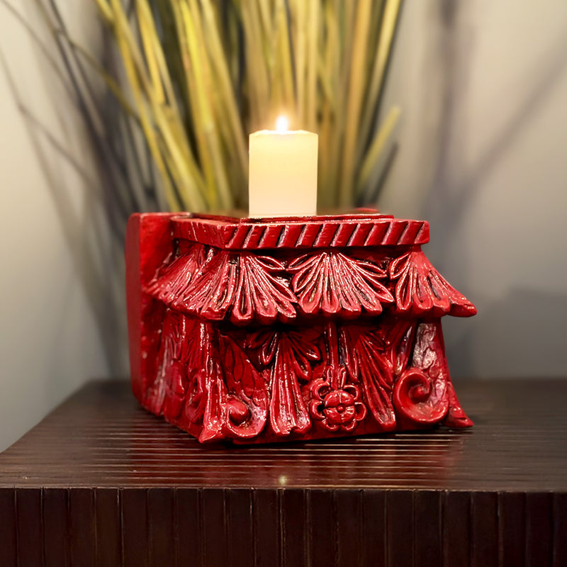 Wooden Candle Holder