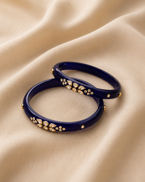 Raunak Royal Elegance Kundan Bangles (Set of 2pcs)