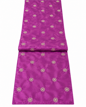Zari Gul Violet Table Runner