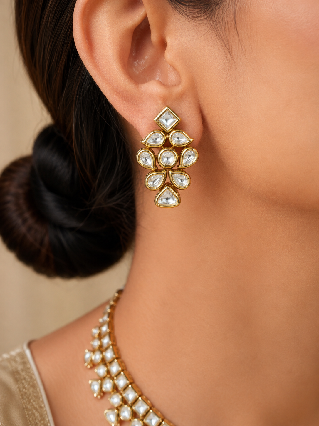 Basara Pearl Drop Necklace Set
