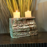 Wooden Block Candle Holder