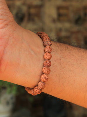 Unisex Peace & Protection (5 Mukhi Rudraksha Bracelet)