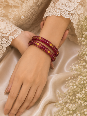 Mehr Wine Flora Designer Bangles