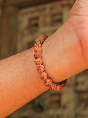 Unisex Peace & Protection (5 Mukhi Rudraksha Bracelet)