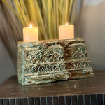 Wooden Block Candle Holder