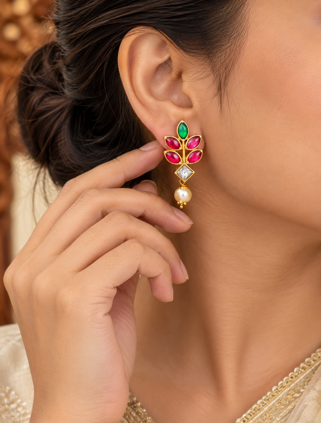Rajsi Kamal Earrings