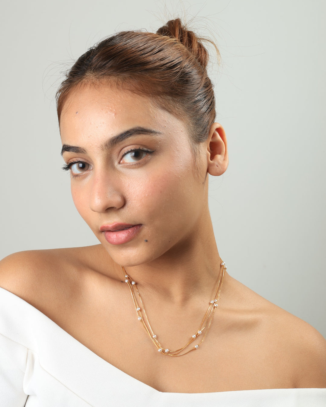 Ayla Layered Pearl Necklace