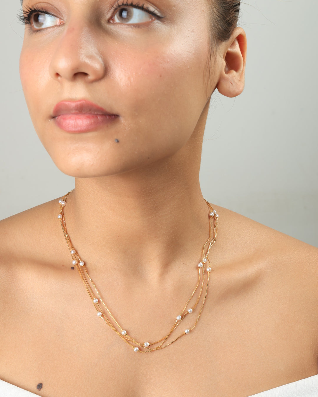 Ayla Layered Pearl Necklace