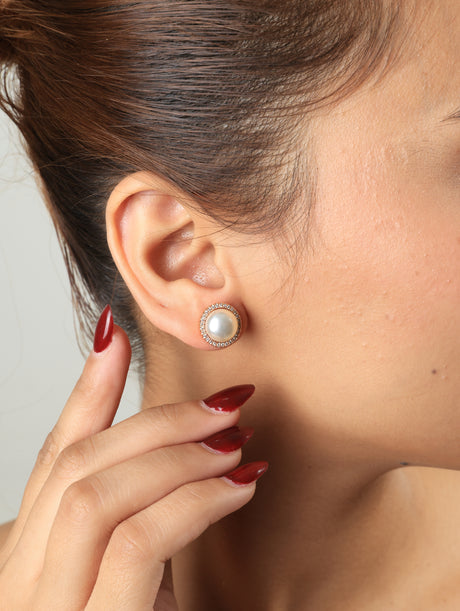 Mugdha Pearl Stud Earrings