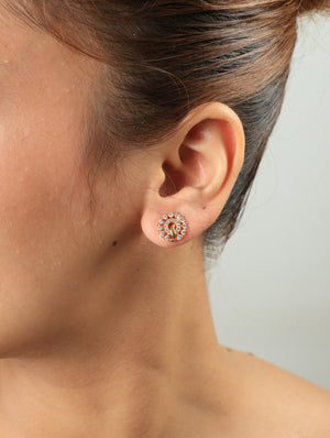 Sanvi Zircon Stud Earrings