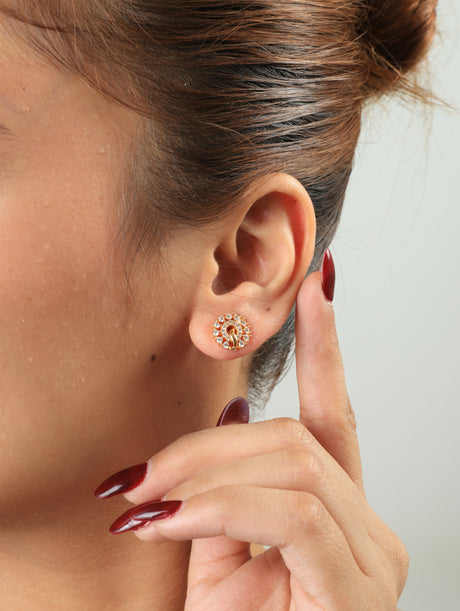 Sanvi Zircon Stud Earrings