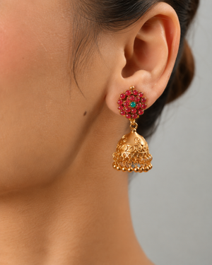 Gulrukh Floral Kundan Necklace Set