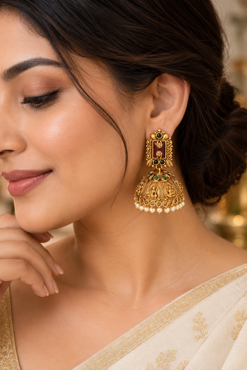 Lakshmi Vilakku Jhumka