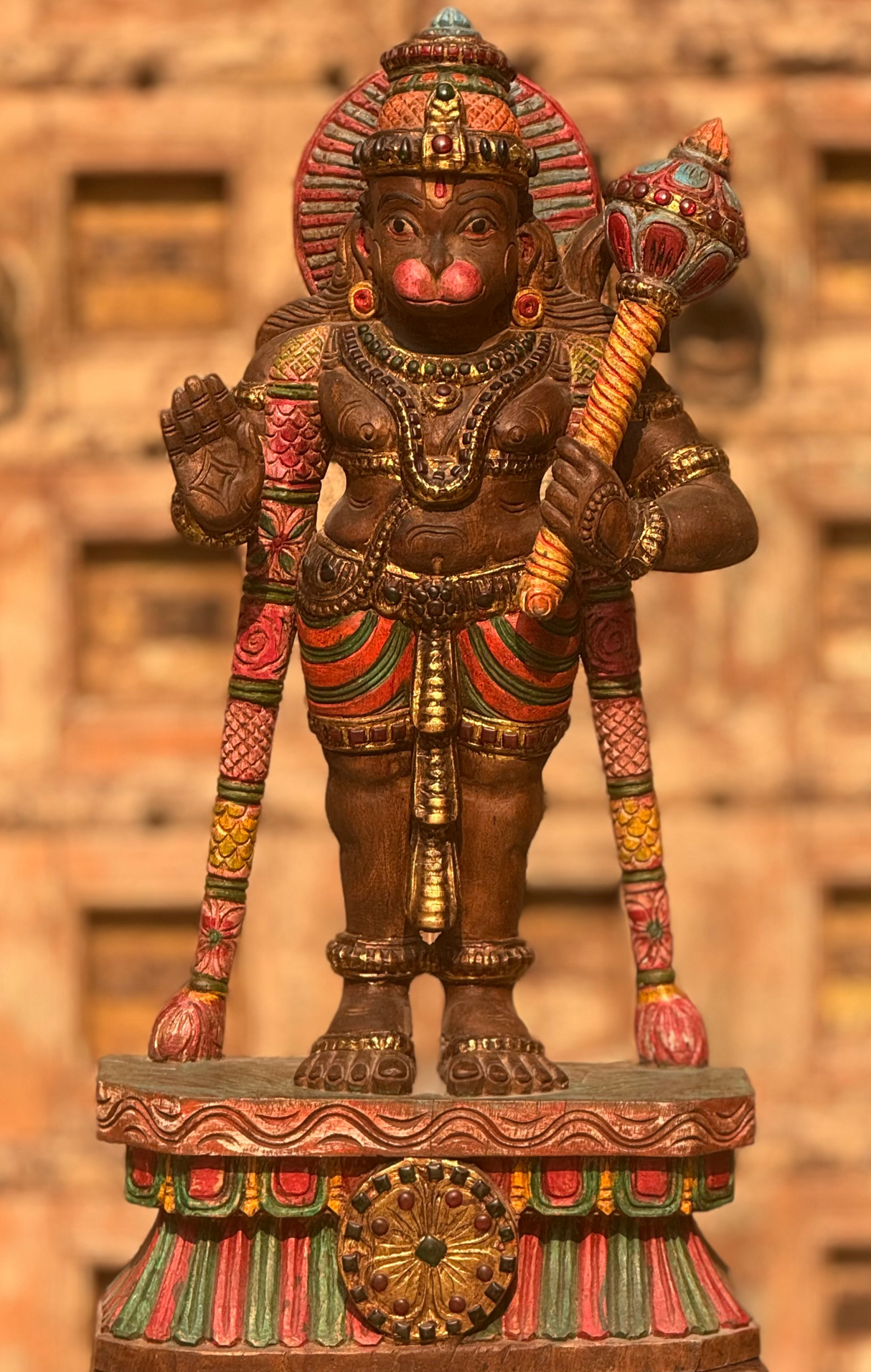 HANUMAN STATUE-WOODEN