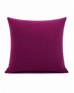 Cotton-Velvet Cushion Cover - Violet