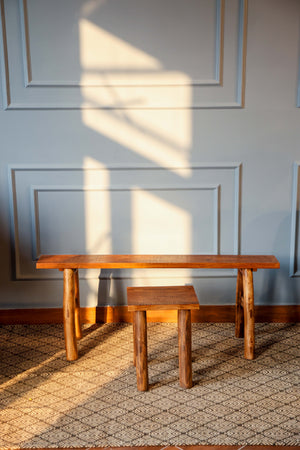 Vintage Look Wooden Stool