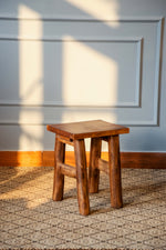 Vintage Look Wooden Stool