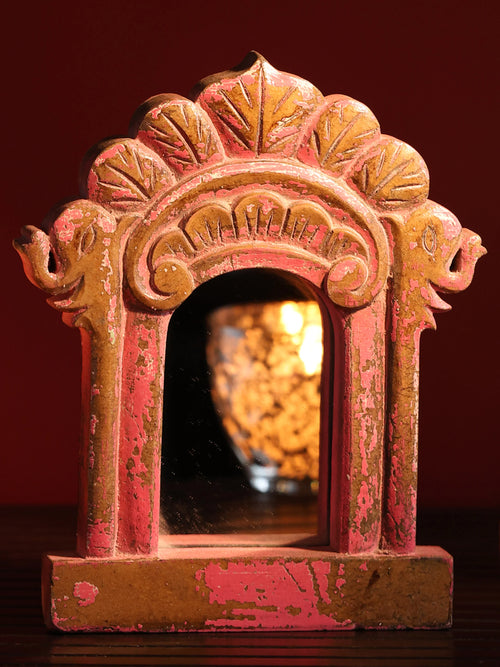 Antiquity Rustica Collective - Wooden Small Jhorokha Mirror