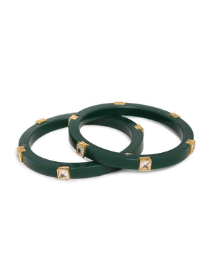 Acrylic Bangles - Green