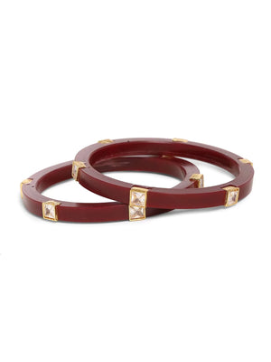 Acrylic Bangles - Maroon