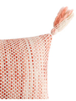Cushion Cover With Tassles - Ivory And Rust