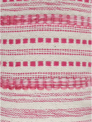 Cushion Cover With Tassels - Ivory And Fuschia Pillow Style