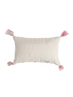 Cushion Cover With Tassels - Ivory And Fuschia Pillow Style
