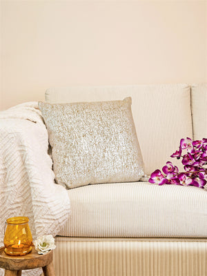 Elegant design celvet cushion cover with Silver Foil printing