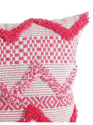 Pink Fuchsia Tufted Cushion Cover