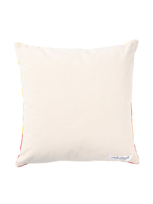 Retro vintage pop art girl holding a lipstick cushion cover