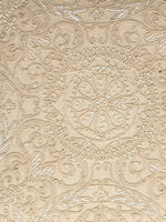 Ivory Cushion Cover - With Embellished Dori Work