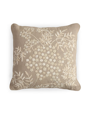 Grey Embroidered cushion cover