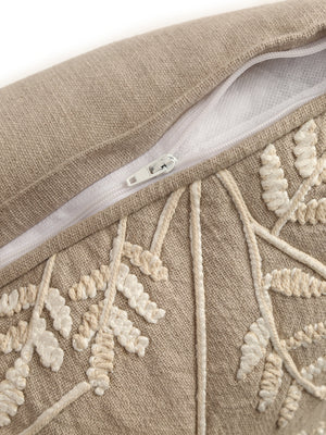 Grey Embroidered cushion cover