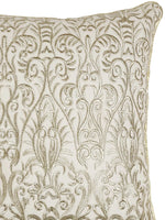 Embroidery Ivory Cushion Cover - Zari