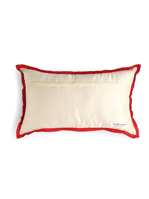 Embroidered Cushion Cover With Sequin Base - Paisley Design Patch Work