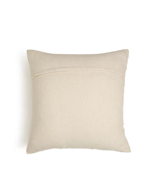 Embellished Cushion Cover - Ivory And Blue Embroidered
