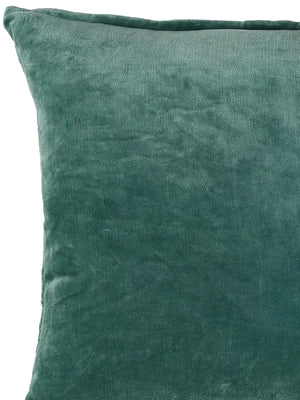 Cotton Velvet Cushion Cover - Sea Green Cotton