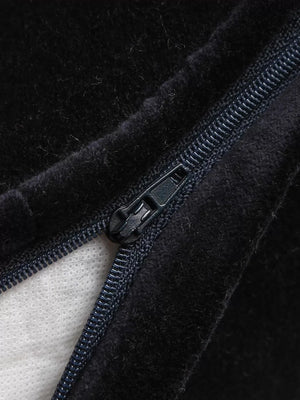 Cotton Velvet Cushion Cover - Navy Blue