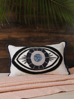 Cushion Cover - Embellished Evil Eye