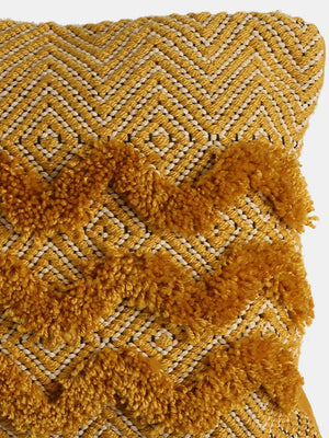 Cushion Cover - Tufted Yellow