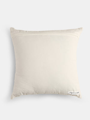 Stylish Amber Sky - Blue Paisley Embroidered Cushion Cover