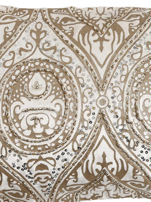 Cushion Cover - Print And Beads